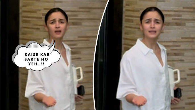 Here’s Why Alia Bhatt Lashed Out At Paparazzi – Watch Her Reaction!