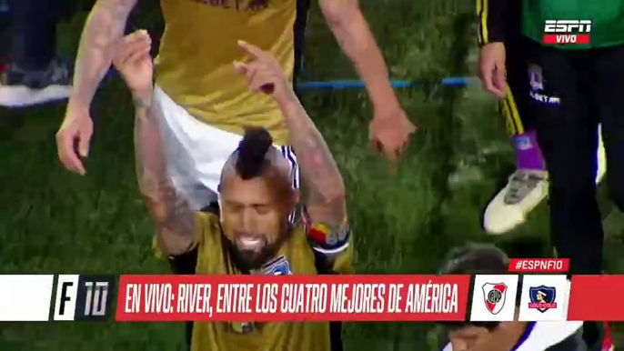 Los gestos de Vidal a los hinchas de River