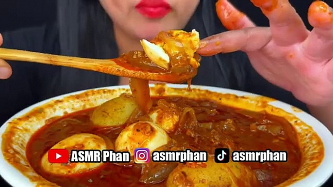 ASMR SEAFOOD BOIL SAUCE WITH EGGS AND POTATO | EATING SOUNDS | MUKBANG | ASMR Phan