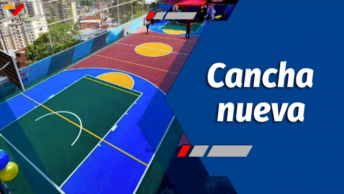 Deportes VTV | Rehabilitan cancha deportiva para la comunidad de Santa Rosalía