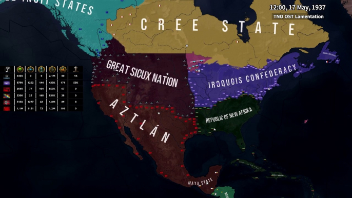 If America Never Colonized - Hoi4 Timelapse