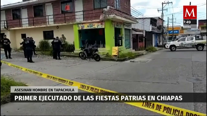 Hombre es asesinado durante las fiestas patrias en Tapachula, Chiapas