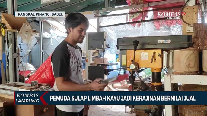 Kreatif! Pemuda Sulap Limbah Kayu Jadi Kerajinan Bernilai Jual