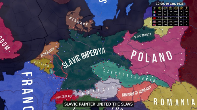 What If the Slavic Painter Slavized The Germany - Hoi4 Timelapse