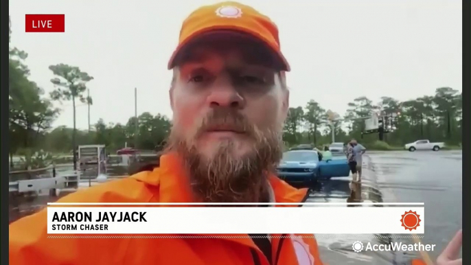 Intense flooding causes bridge collapses and stands vehicles across southern North Carolina