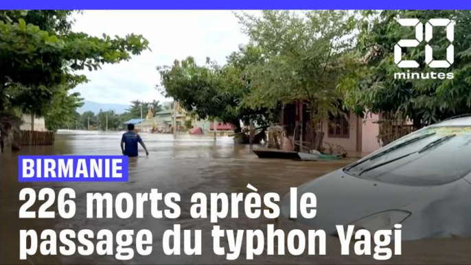 226 morts et 77 disparus en Birmanie après le passage du typhon Yagi #Shorts