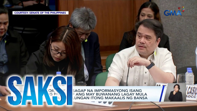 PAGCOR, may nasagap na impormasyong isang dating PNP chief ang may buwanang lagay mula kay Guo at tinulungan itong makaalis ng bansa | Saksi