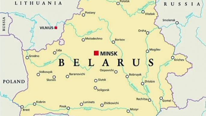 Peta  Belarus. Belarus Map. Map of Belarus. Belarusian Map. Map of Belarusian. Peta Belarusia