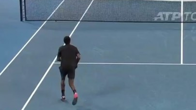 Gaël Monfils dans ses oeuvres