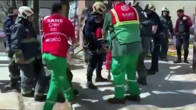 Derrumbe en una obra en construcción en Palermo