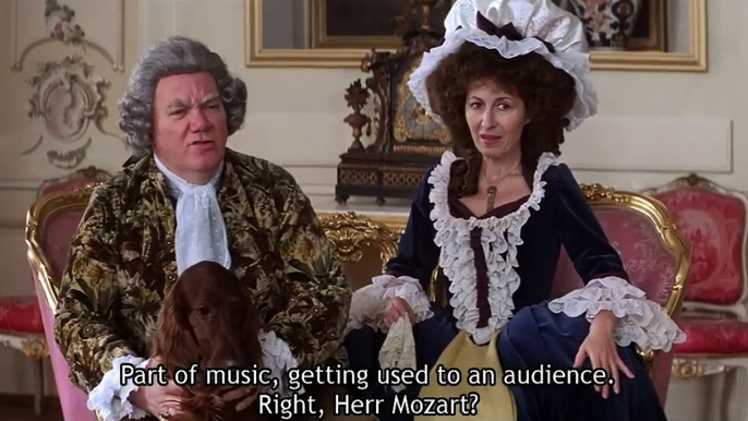 Amadeus (1984) "Concierto canino" escena eliminada