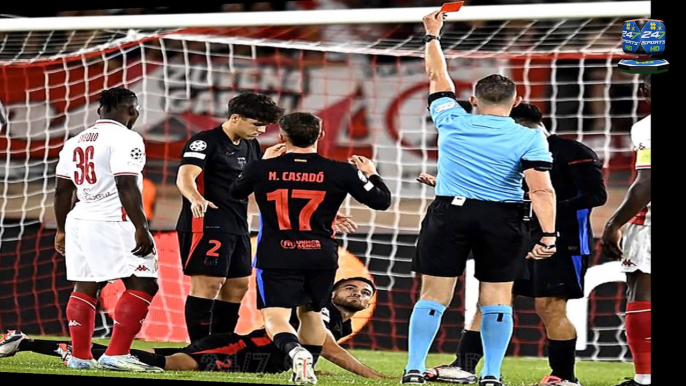 Eric Garcia is Eventually Sent Off after the Referee Initially Showed Him Wrong Card in a 2-1 Defeat