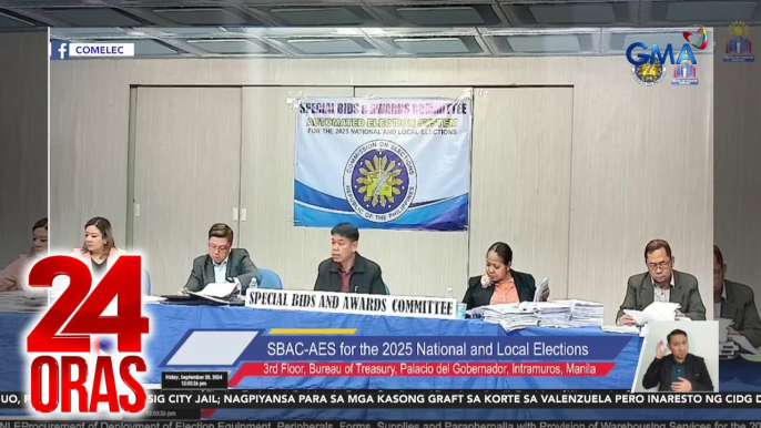 Bidding para sa deployment ng gamit para sa midterm at BANGSAMORO polls, binuksan na | 24 Oras