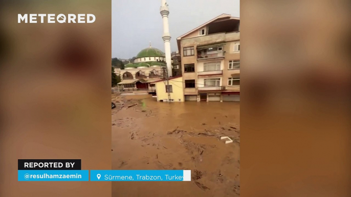 Severe flooding in Trabzon, Turkey