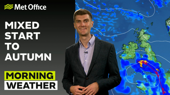 Met Office Morning Weather Forecast 22/09/24 - Heavy rain across the south