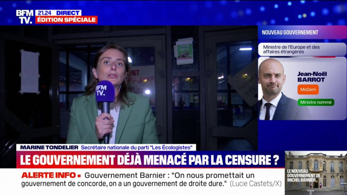 Marine Tondelier (Les Écologistes): "Emmanuel Macron a fait son gaulois réfractaire"