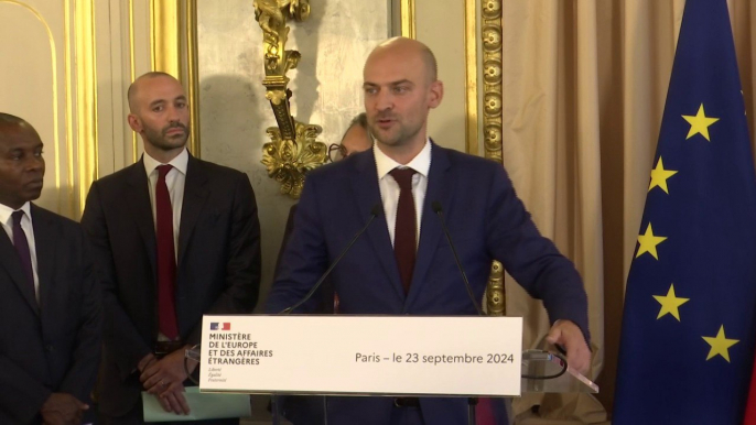 Jean-Noël Barrot (ministre des Affaires étrangères): "Ce ministère défendra corps et âme le droit international au service d'une paix juste et durable"