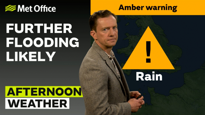 Met Office Afternoon Weather Forecast 23/09/24 - Heavy rain continuing