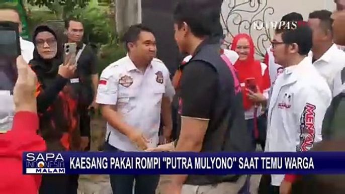 Kaesang Pakai Rompi Putra Mulyono saat Temu Warga di Tangerang