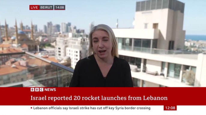 BBC crew run for cover after gunfire heard across Lebanon-Israel border _ BBC News