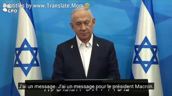 La réponse de Benyamin Netanyahou à Emmanuel Macron qui appelle à stopper les livraisons d'armes à Israël : « Honte à vous ! »