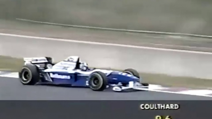 F1 – David Coulthard (Williams Renault V10) lap in qualifying – Pacific GP 1995