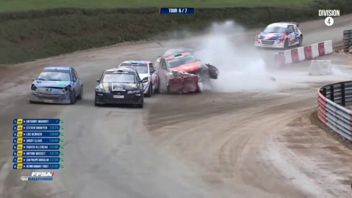 Rallycross France 2024 Essay D4 Final Masset Crash in Baliroads