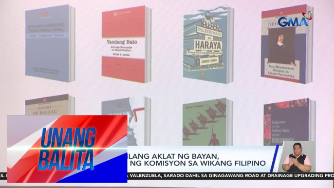 Paglunsad ng ilang aklat ng bayan, pinangunahan ng Komisyon sa Wikang Filipino | Unang Balita