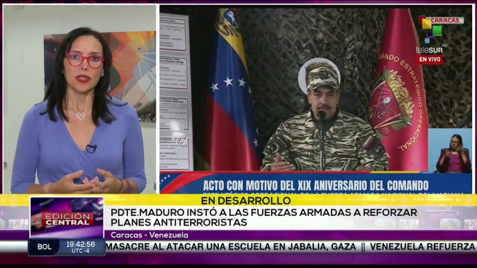 Pdte. Nicolás Maduro instó a la Fuerza Armada Nacional Bolivariana a prepararse frente a ataques fascistas