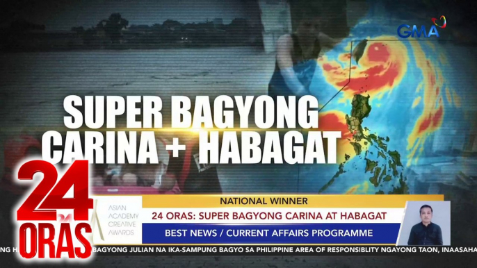 24 Oras, back to back national winner sa Best News/Current Affairs Programme category ng Asian Academy Creative Awards | 24 Oras