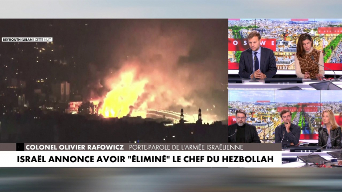 «Je vous confirme officiellement qu’Hassan Nasrallah est mort» annonce le porte-parole de l'armée israélienne