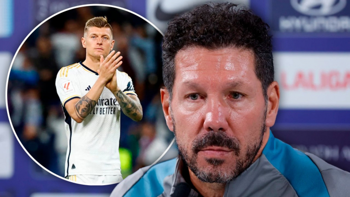 Simeone ve en Toni Kroos el punto débil de Real Madrid para enfrentar al Atlético