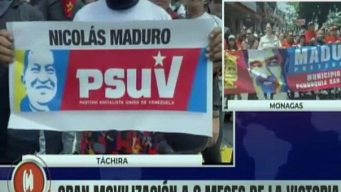 Monagas | Habitantes del mcpio. Maturín marchan en apoyo al presidente Nicolás Maduro