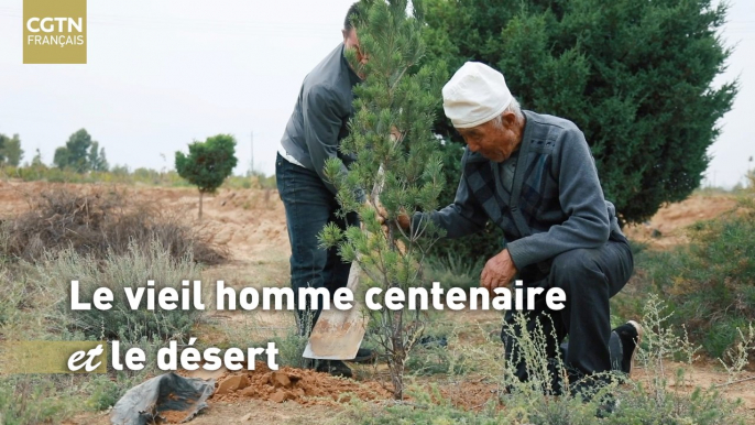 Le vieil homme centenaire et le désert