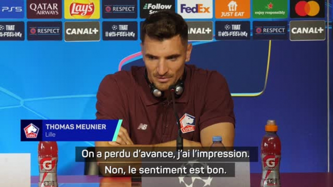 Lille - Meunier : "On a perdu d'avance, j'ai l'impression"