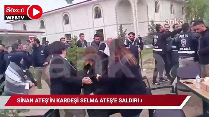 Sinan Ateş'in kardeşi Selma Ateş'e saldırı anı kamerada