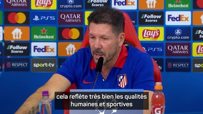 Atlético - Simeone rend hommage à Griezmann