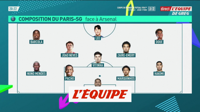 Doué et Donnarumma titulaires face à Arsenal - Foot - C1 - PSG