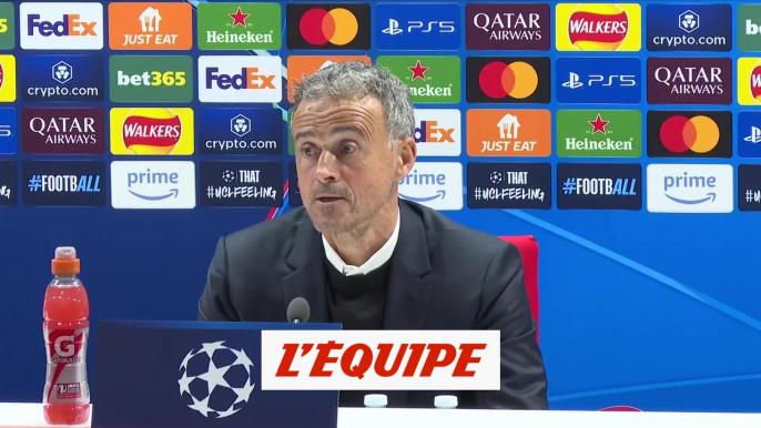 Luis Enrique : « L'adversaire était meilleur » - Foot - C1 - PSG