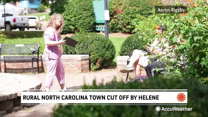 Rural North Carolina town bands together with communication cut off by Helene