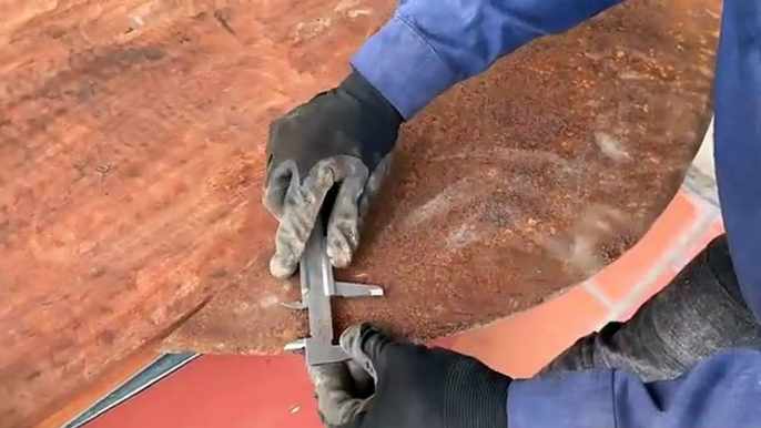 Restoration rusty handmade giant knife  _ Restore big knife old rusty