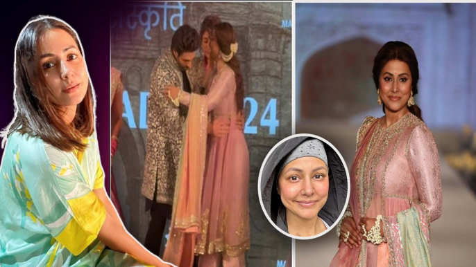 Hina Khan की Ramp Walk करते हालत हुई खराब, लड़खड़ाते कदमों को मिला Kartik Aaryan का सहारा, Video