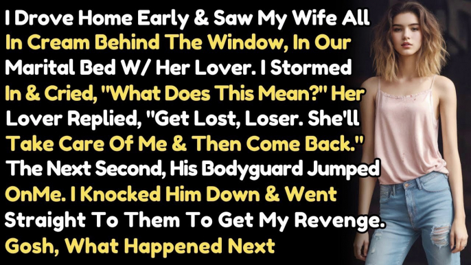 Caught Red-Handed: Husband Serves Cheating Wife Divorce Papers in the Act.Sad Audio Story