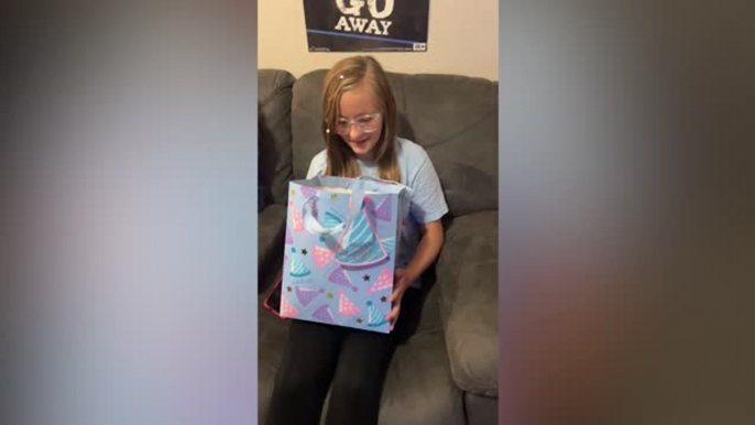 Girl Struggling With Anxiety After Dad's Accident Surprised With Sausage Dog For Comfort | Happily TV