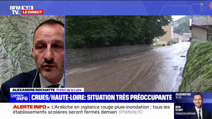 Vigilance crues, pluie-inondation: le préfet de la Loire alerte sur une "reprise très forte des précipitations" à partir de 18 heures