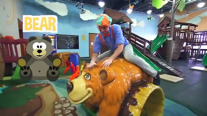 Blippi Learns Colors At Kids Time Indoor Playground in Las Vegas! _ Educational Videos For Kids