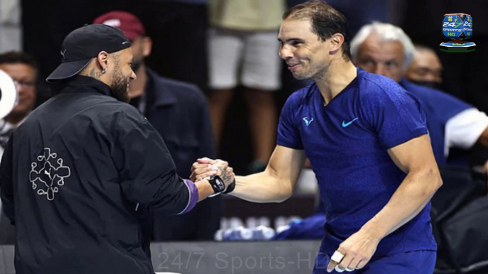 Neymar is BOOED by Tennis Fans in Saudi Arabia -- as Brazil Star Embraces Rafael Nadal on Court