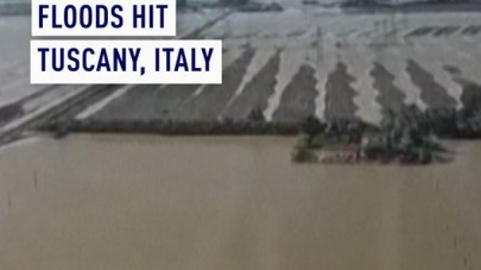 Severe flooding in Tuscany: 100 people rescued amid torrential rains