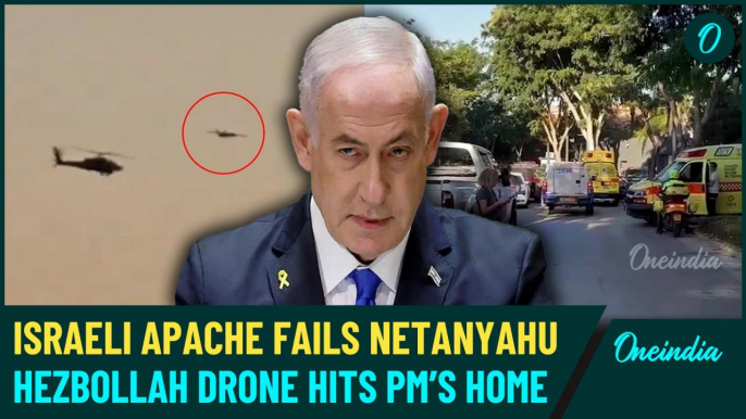 Netanyahu Killing Bid: Video of Israeli Apache Helpless as Hezbollah Drone Pierces Israel PM Defense