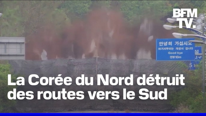 La Corée du Nord détruit à l'explosif des portions de routes allant vers la démarcation militaire avec la Corée du Sud